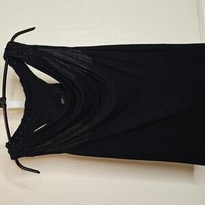 Stylish Black Cowl Neck Tank Top